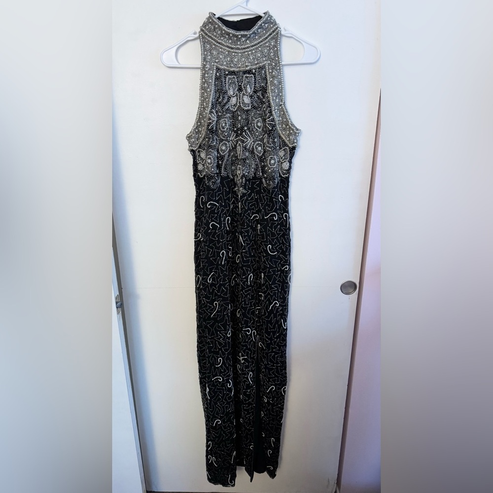 NWT Laurence Kazar beaded dress size small